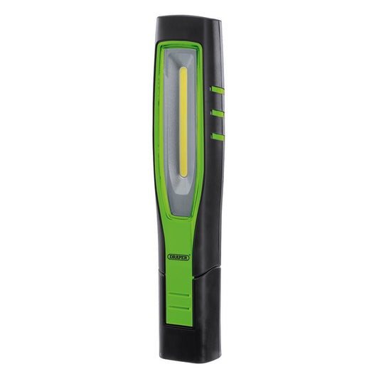 Draper COB/SMD LED Rechargeable Inspection Lamp, 10W, 1,000 Lumens, Green DRA-11765