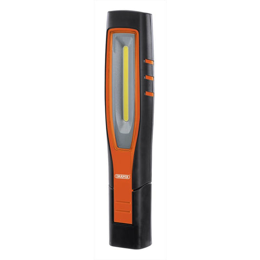 Draper COB/SMD LED Rechargeable Inspection Lamp, 10W, 1,000 Lumens, Orange DRA-11766