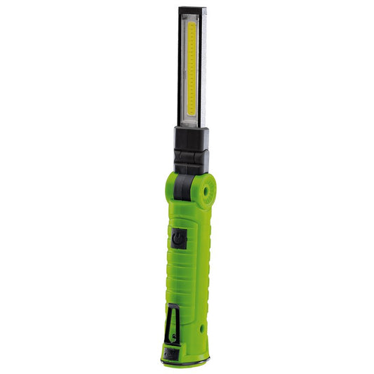 Draper COB/SMD LED Rechargeable Slimline Inspection Lamp, 3W, 170 Lumens, Green DRA-11856
