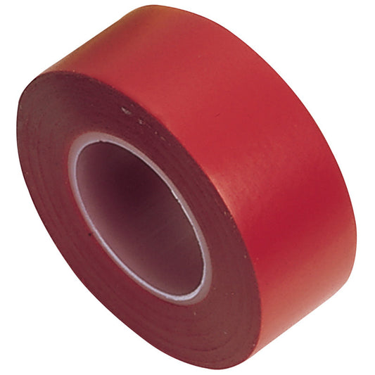 Draper Insulation Tape to BSEN60454/Type2, 10m x 19mm, Red (Pack of 8) DRA-11912