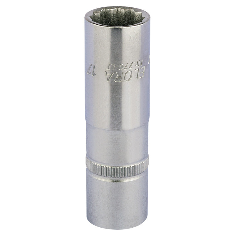 Elora Deep Bi-Hexagon Socket, 1/2" Sq. Dr., 17mm DRA-11935