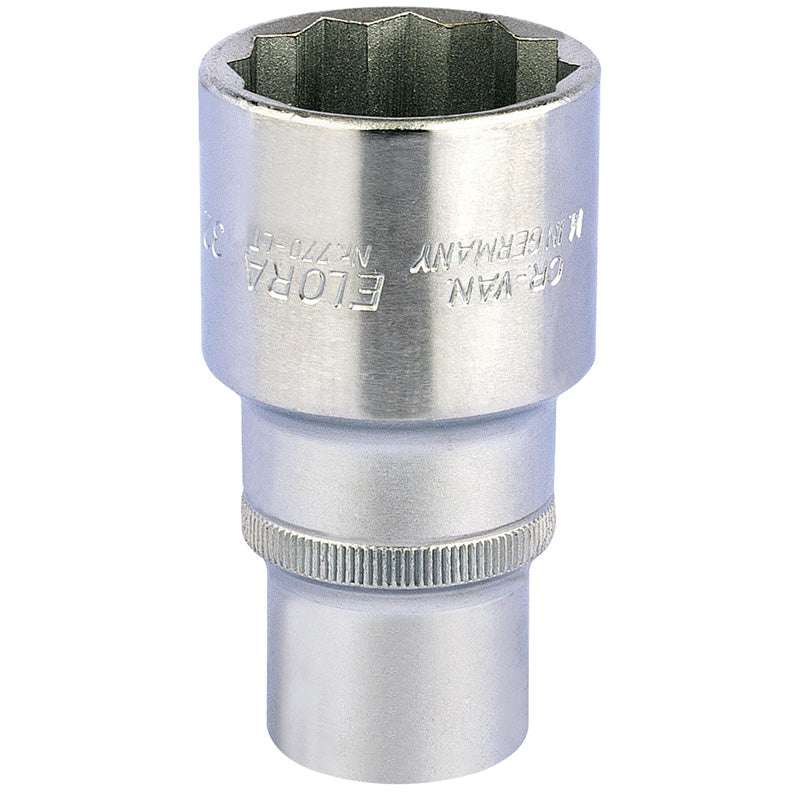 Elora Deep Bi-Hexagon Socket, 1/2" Sq. Dr., 32mm DRA-11940