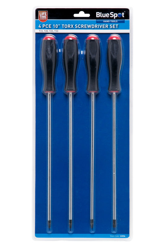BlueSpot 4 PCE 10” Torx Screwdriver set 12056