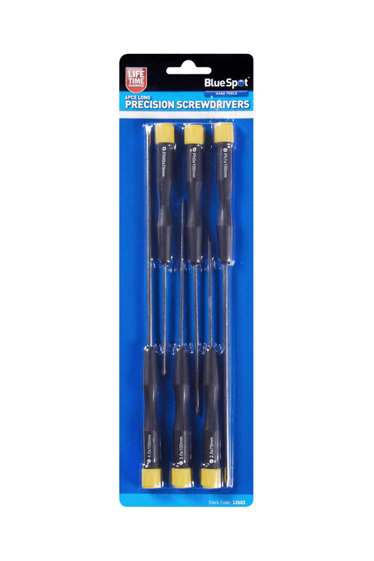 BlueSpot 6 PCE Long Precision Screwdriver Set 12603