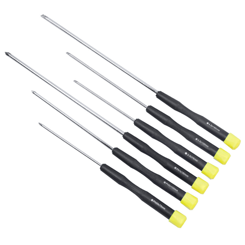 BlueSpot 6 PCE Long Precision Screwdriver Set 12603