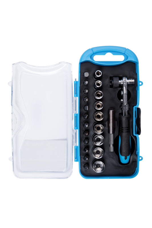 BlueSpot 23 PCE Offset Ratchet Bit and Socket Set 12624