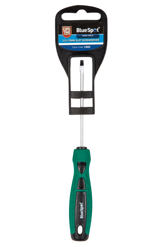 BlueSpot 3.0 x 75mm Slotted Screwdriver 13002