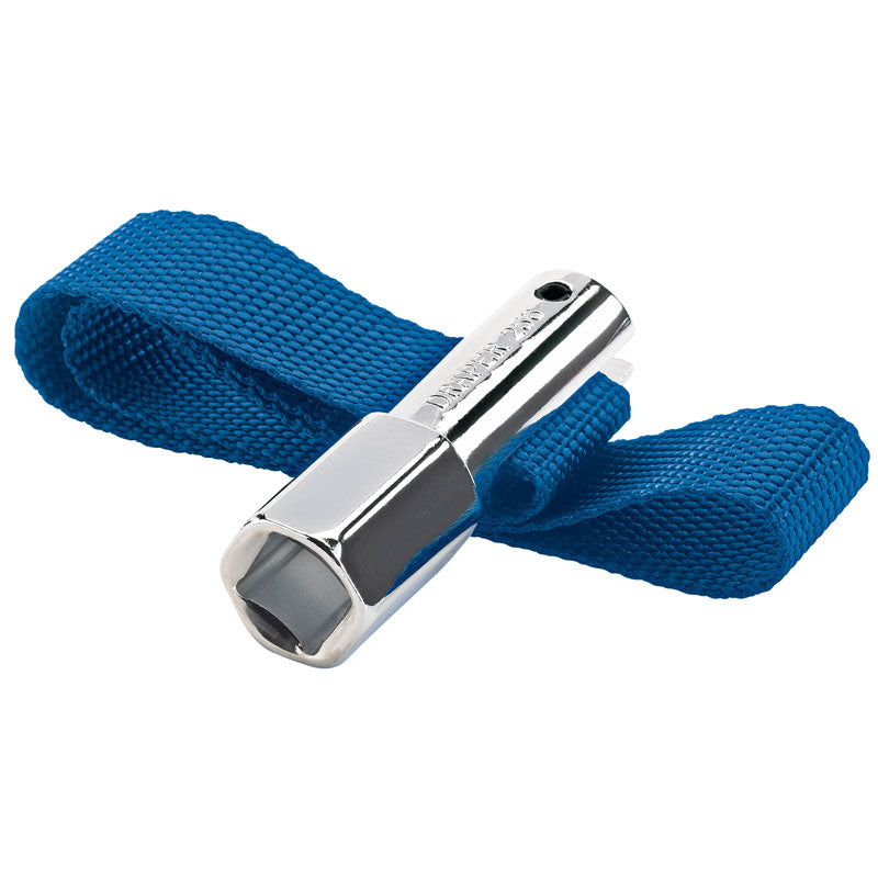 Draper Oil Filter Strap Wrench, 1/2" Sq. Dr. or 21mm, 120mm Capacity DRA-13771