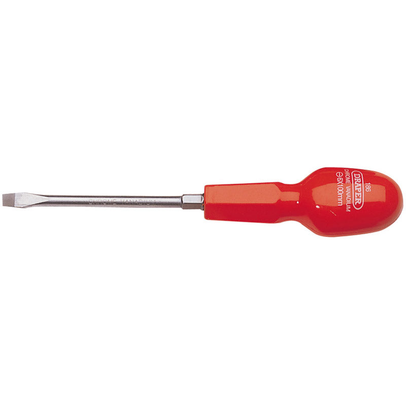 Draper Plain Slot Cabinet Pattern Screwdriver, 6 x 100mm DRA-14080