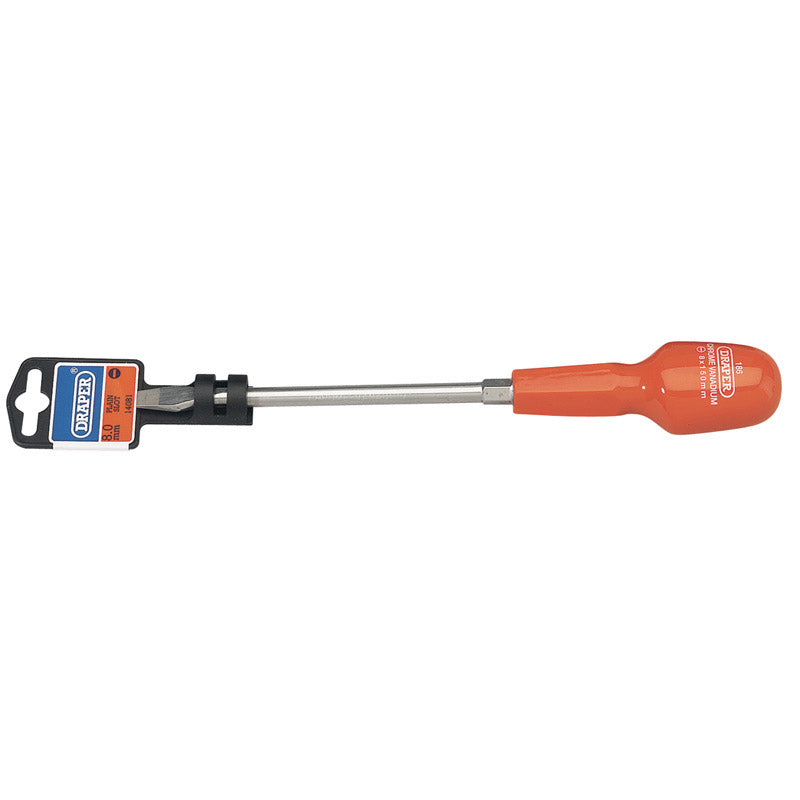 Draper Plain Slot Cabinet Pattern Screwdriver, 8 x 150mm DRA-14081