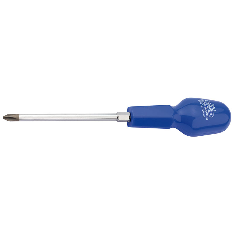 Draper Cross Slot Cabinet Pattern Screwdriver, No.2 x 100mm DRA-14084