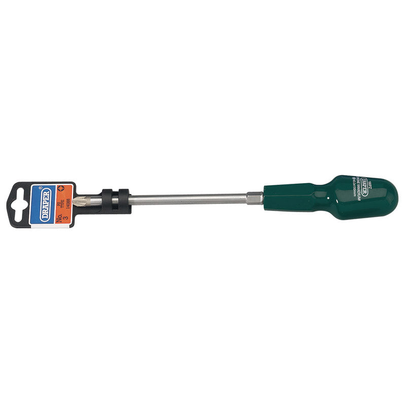 Draper PZ Type Cabinet Pattern Screwdriver, No.3 x 150mm DRA-14088