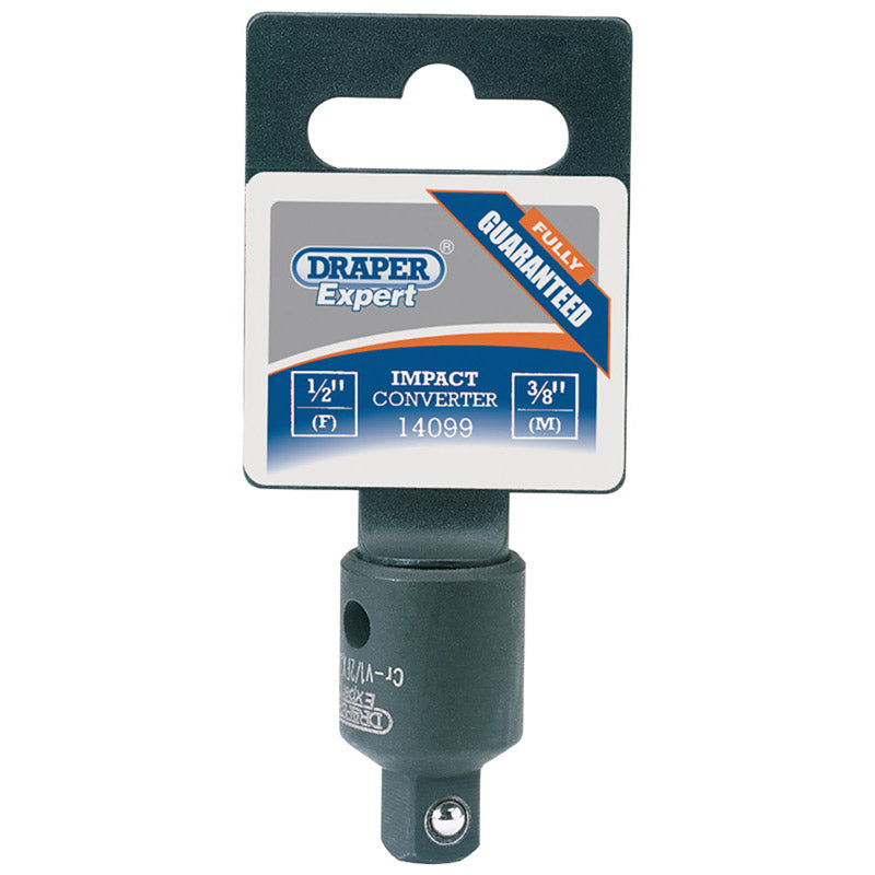 Draper Impact Socket Converter, 1/2"(F) x 3/8"(M) DRA-14099
