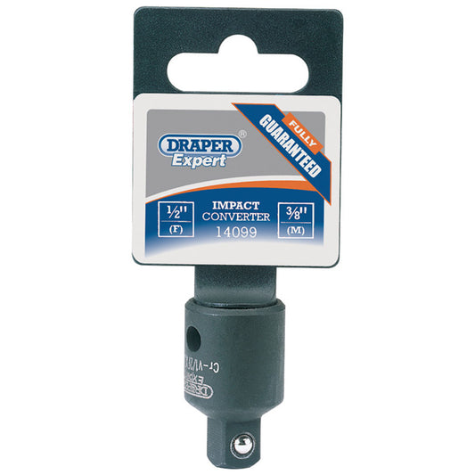 Draper Impact Socket Converter, 1/2"(F) x 3/8"(M) DRA-14099