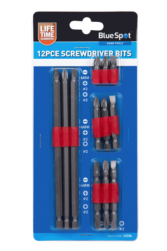 BlueSpot 12 PCE Power Bit Set 14106