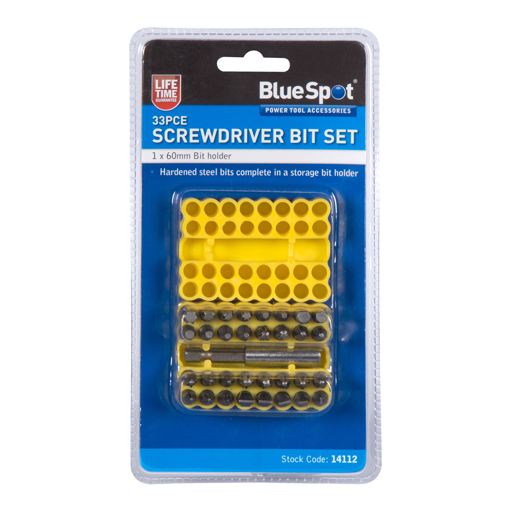 BlueSpot 33 PCE Screwdriver Bit Set 14112