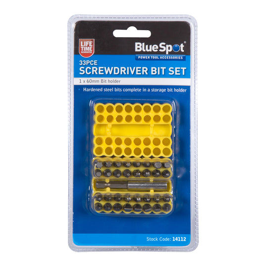 BlueSpot 33 PCE Screwdriver Bit Set 14112