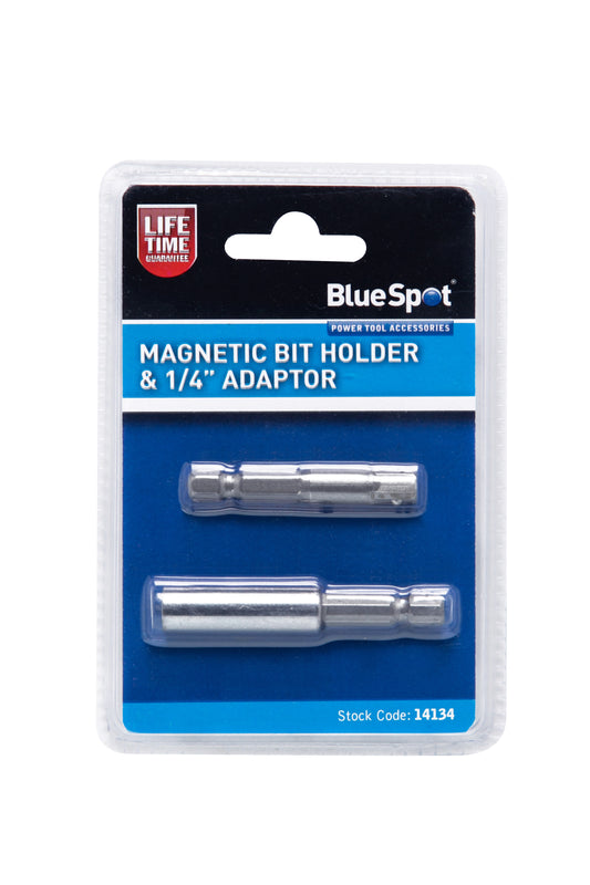 BlueSpot Magnetic Bit Holder & 1/4” Adaptor 14134