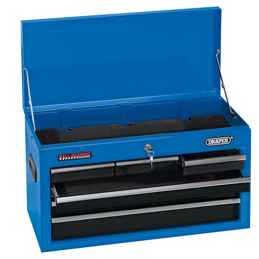 Draper Tool Chest, 6 Drawer, 26", Blue DRA-14606