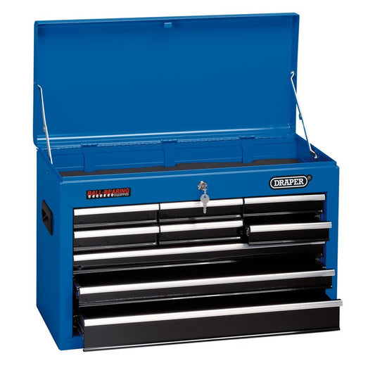 Draper Tool Chest, 9 Drawer, 26", Blue DRA-14910