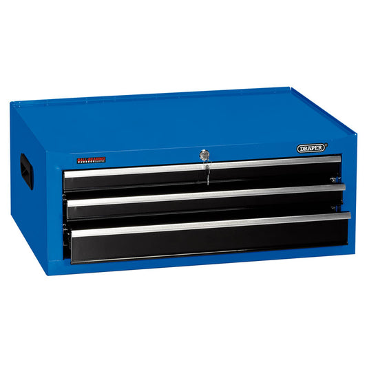 Draper Intermediate Tool Chest, 3 Drawer, 26", Blue DRA-14970