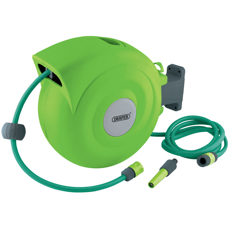 Draper Retractable Garden Hose Reel, 20m DRA-15046
