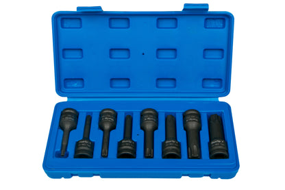 BlueSpot 8 PCE 1/2" Impact Torx Sockets (T30-T80) 01506