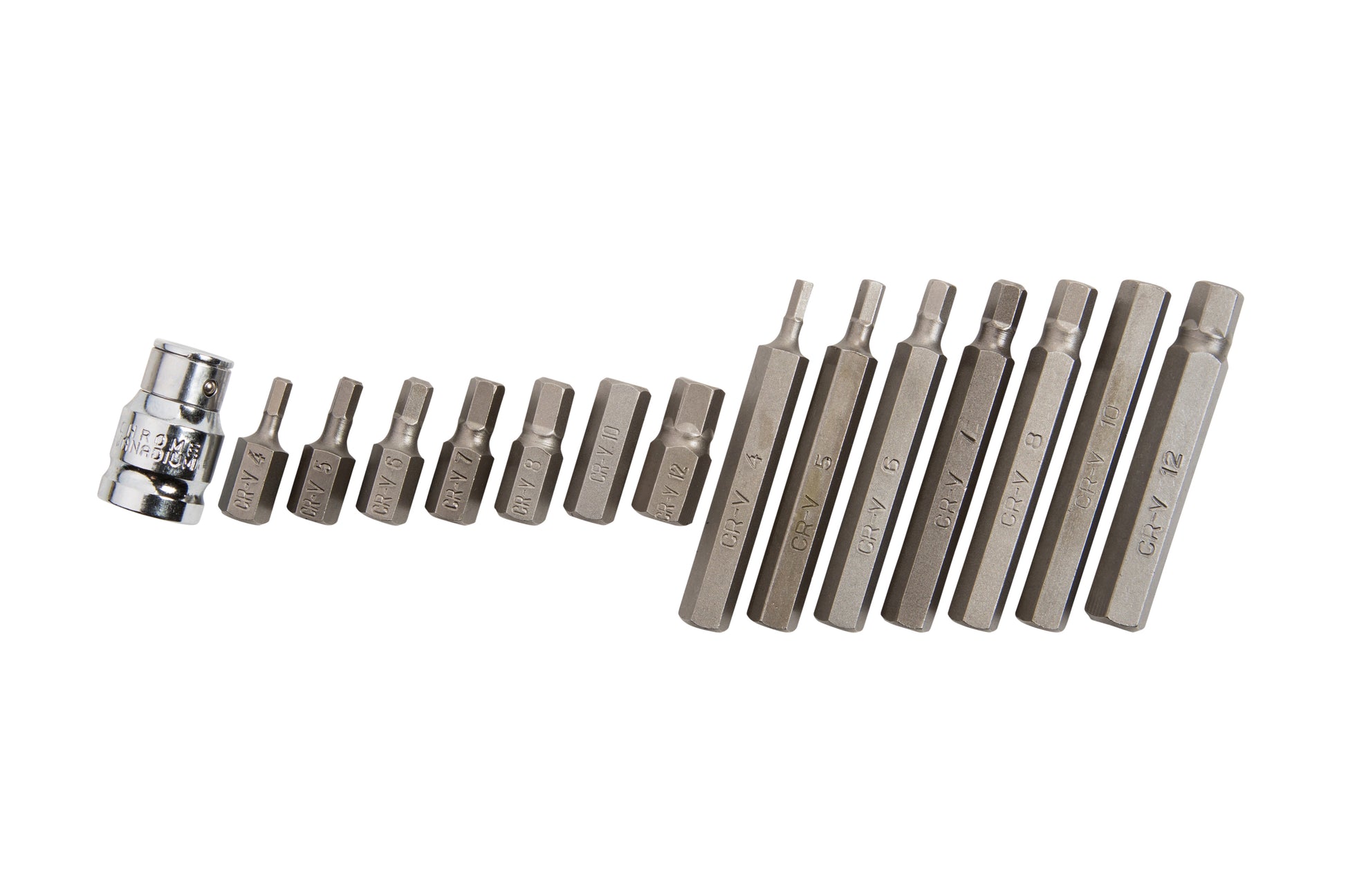 BlueSpot 15 PCE 1/2" Hex Bit Set (H4-H12) 01513