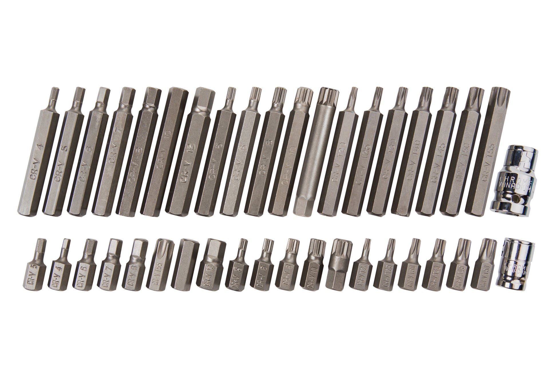BlueSpot 40 PCE 1/2" & 3/8" Mixed Hex, Spline and Torx Bit Set 01517