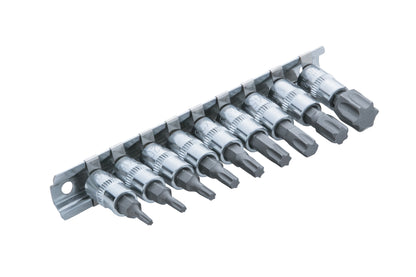 BlueSpot 9 PCE 1/4" Torx Bit Socket Set (T10-T60) 01521