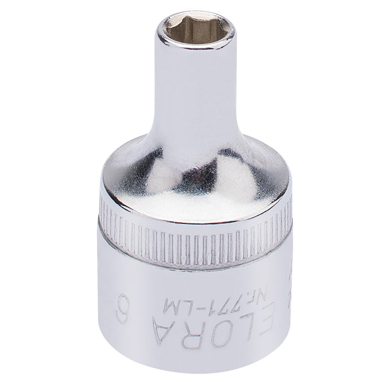 Elora Hexagon Socket, 1/2" Sq. Dr., 6mm DRA-15295