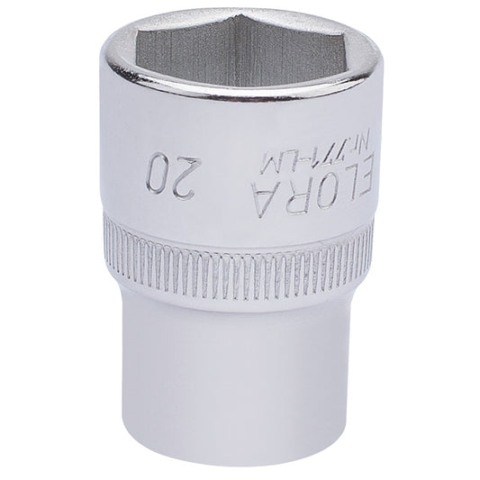 Elora Hexagon Socket, 1/2" Sq. Dr., 20mm DRA-15309