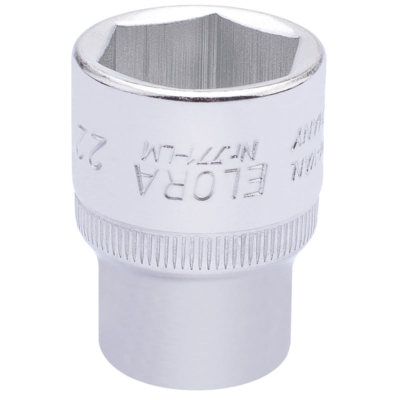 Elora Hexagon Socket, 1/2" Sq. Dr., 22mm DRA-15311