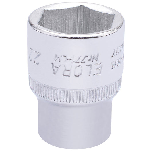 Elora Hexagon Socket, 1/2" Sq. Dr., 22mm DRA-15311