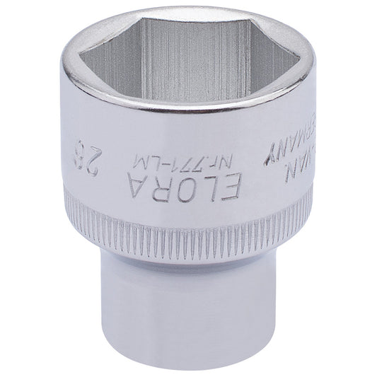 Elora Hexagon Socket, 1/2" Sq. Dr., 26mm DRA-15315