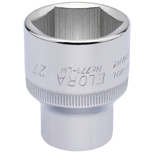 Elora Hexagon Socket, 1/2" Sq. Dr., 27mm DRA-15316