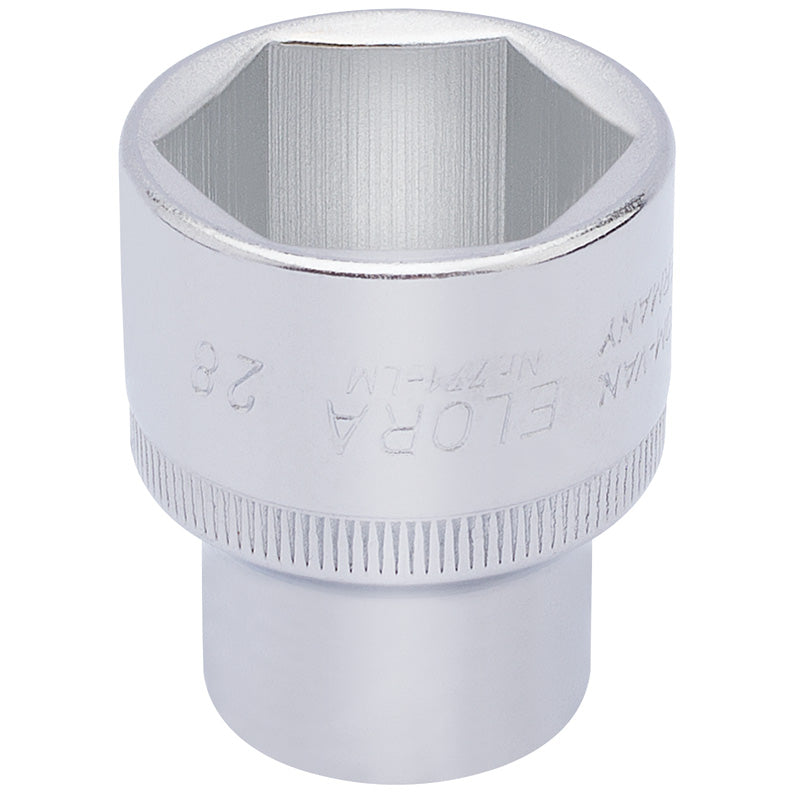 Elora Hexagon Socket, 1/2" Sq. Dr., 28mm DRA-15317