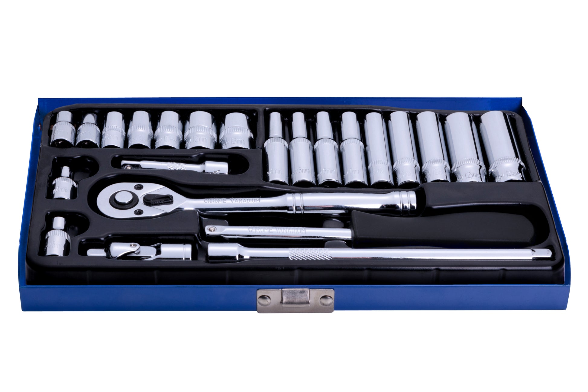 BlueSpot 24 PCE 1/4" Metric Socket Set (4-13mm) 01531