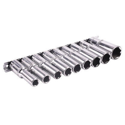 BlueSpot 9 PCE 1/2" Metric Deep Socket Set (10-22mm) 01541