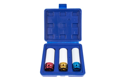 BlueSpot 3 PCE 1/2" Alloy Wheel Impact Sockets (17, 19, 21mm) 01545