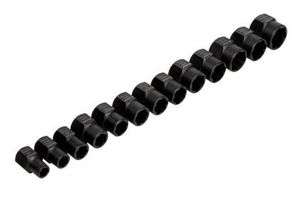 BlueSpot 13 PCE Impact Bolt And Nut Remover Set (1/4"-11/16") (8mm-19mm) 01555