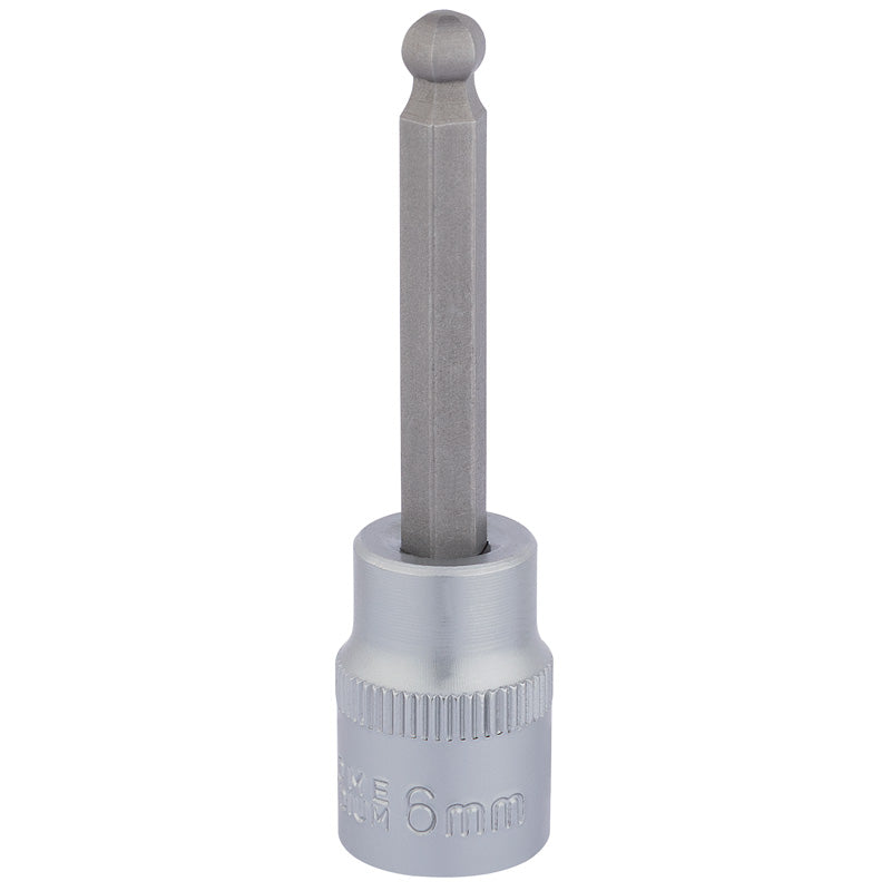 Draper Ball End Hexagonal Socket Bits, 3/8" Sq. Dr., 6mm DRA-16289