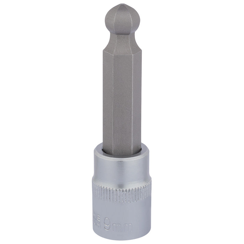 Draper Ball End Hexagonal Socket Bits, 3/8" Sq. Dr., 9mm DRA-16292