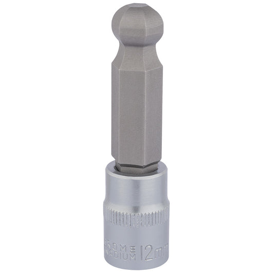 Draper Ball End Hexagonal Socket Bits, 3/8" Sq. Dr., 12mm DRA-16295