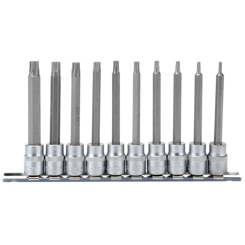 Draper TX-STAR® ; Socket Bit Set, 3/8" Sq. Dr., 100mm (10 Piece) DRA-16310