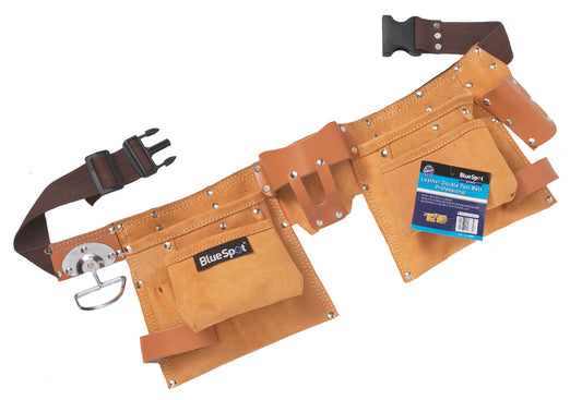 BlueSpot Professional Leather Double Tool Belt 16334
