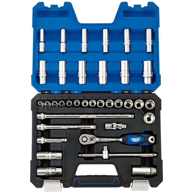 Draper Metric Socket Set, 3/8" Sq. Dr. (36 Piece) DRA-16449