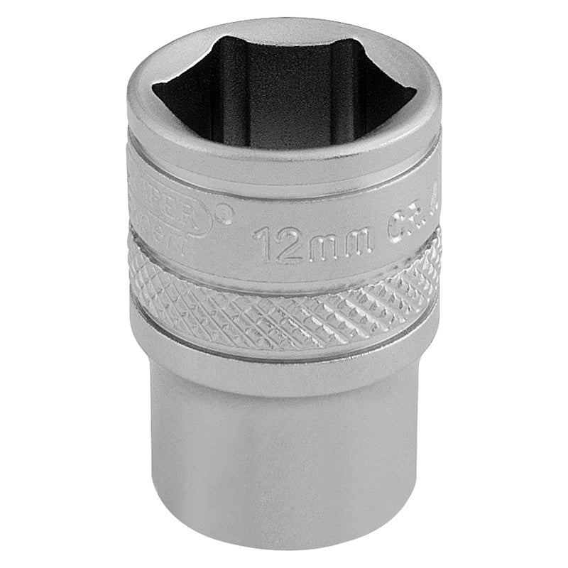 Draper Socket, 1/4" Sq. Dr., 12mm DRA-16515