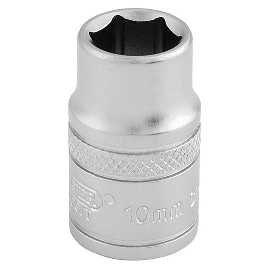 Draper 6 Point Metric Socket, 3/8" Sq. Dr., 10mm DRA-16535