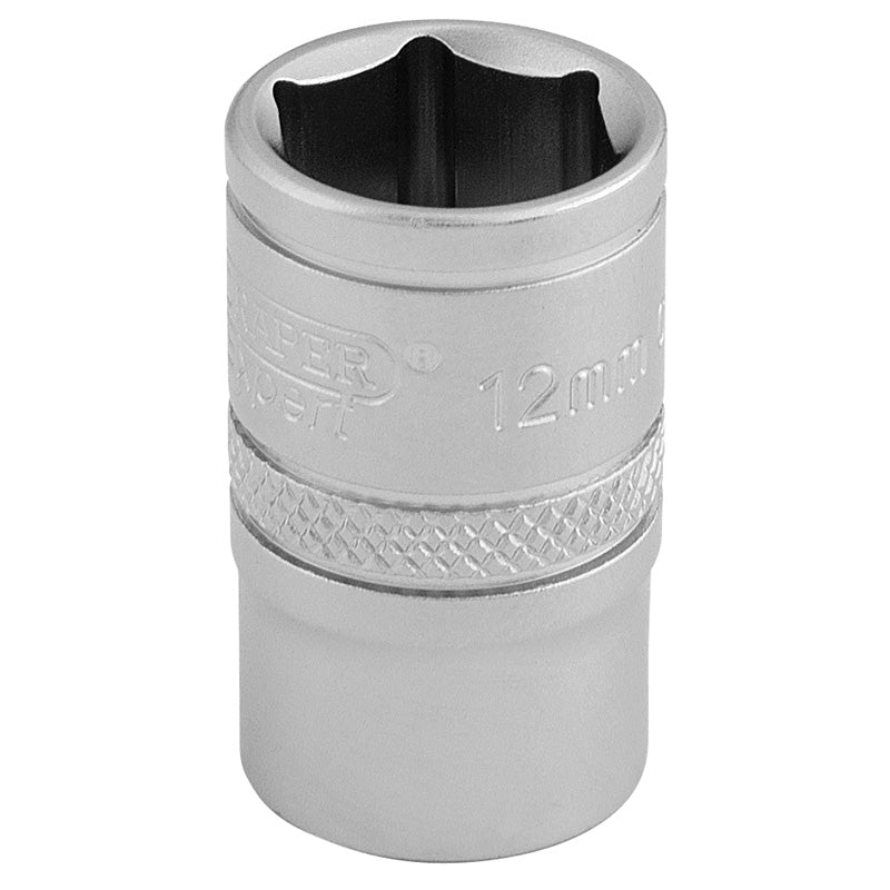 Draper 6 Point Metric Socket, 3/8" Sq. Dr., 12mm DRA-16537